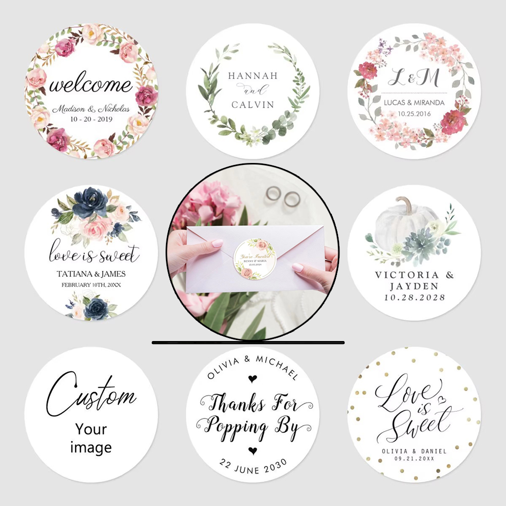 Wedding Supply Bulk - Customized Stickers for Weddings, Birthdays, Baptisms