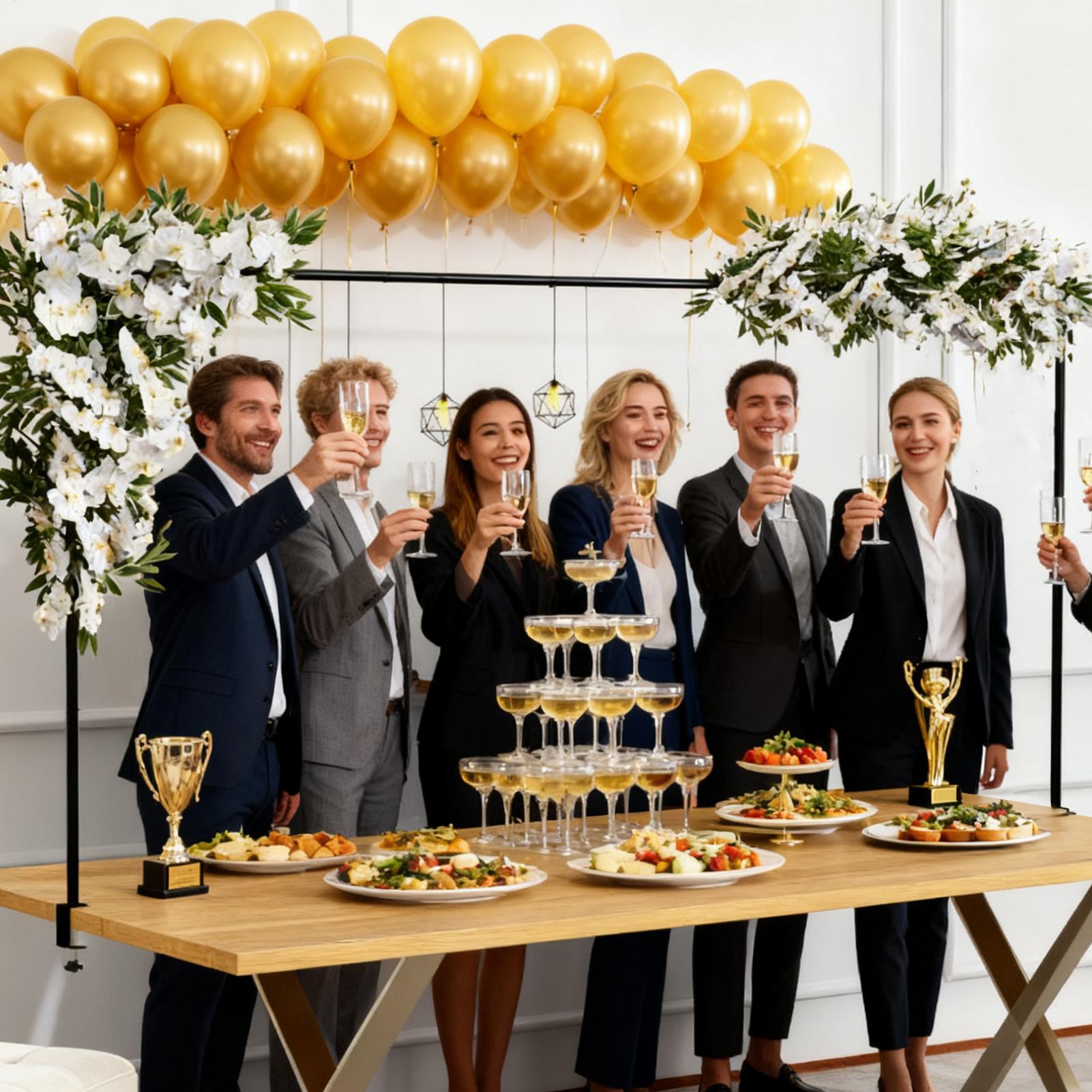 Wedding Balloon Arch - Over The Table Rod Stand With