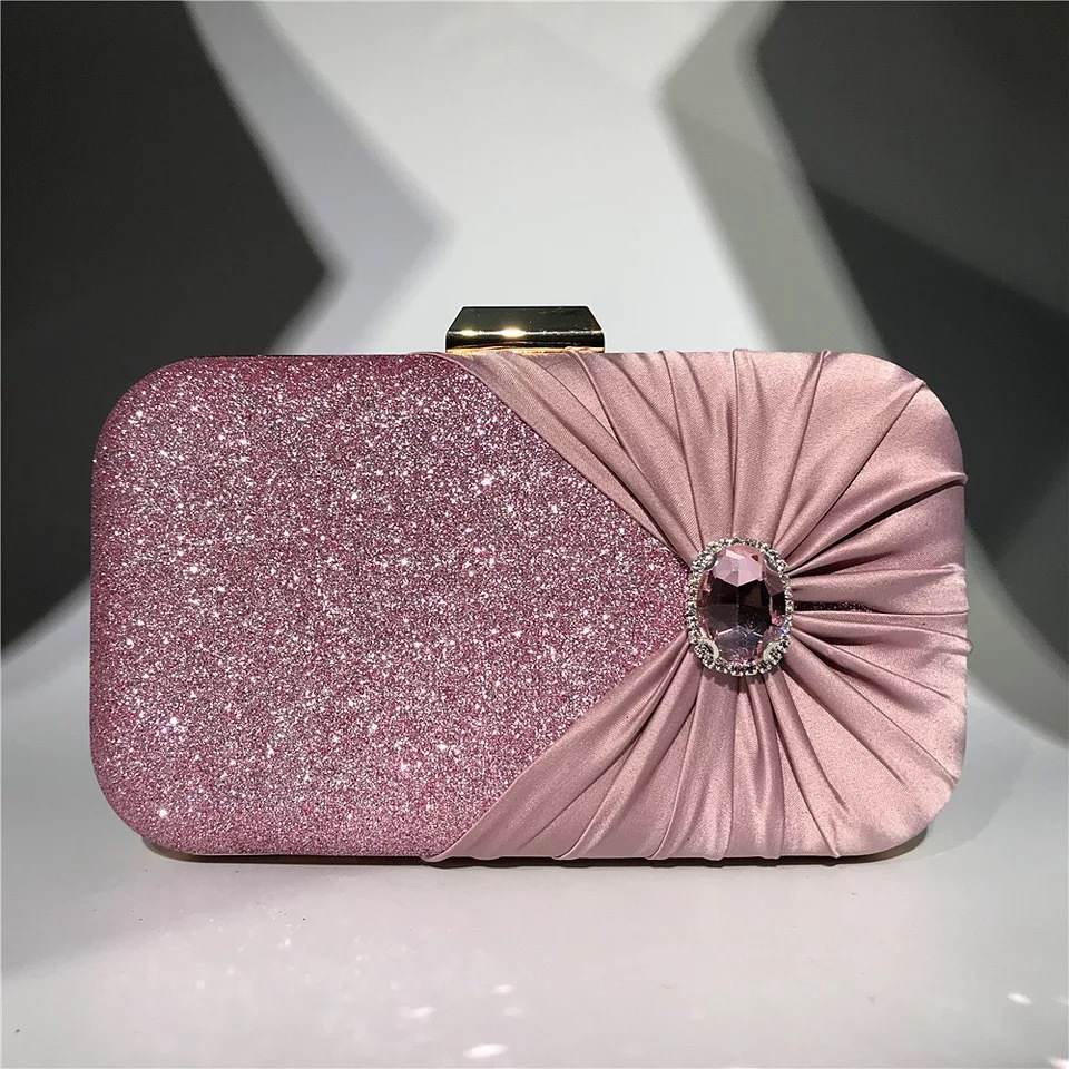Wedding Vendor - Silver Luxury Crystal Evening Bags Flower