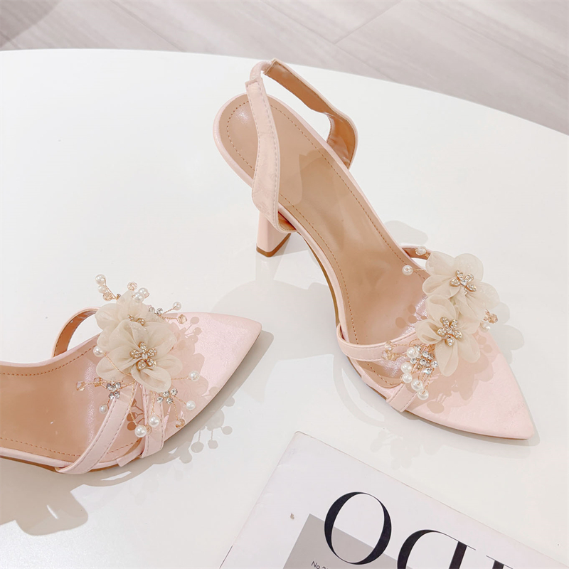 Wedding Super - Eilyken CRYSTAL Flower Pointed Toe Women