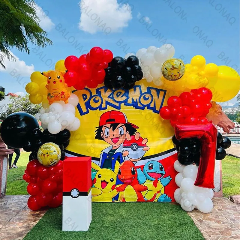 126pcs Cartoon Pikachu Theme B - Wedding Balloon Arch review and price