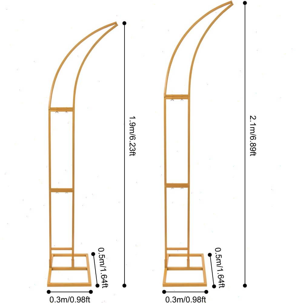 2Pcs Curved Wedding Arch Backd - Wedding Balloon Arch review and price