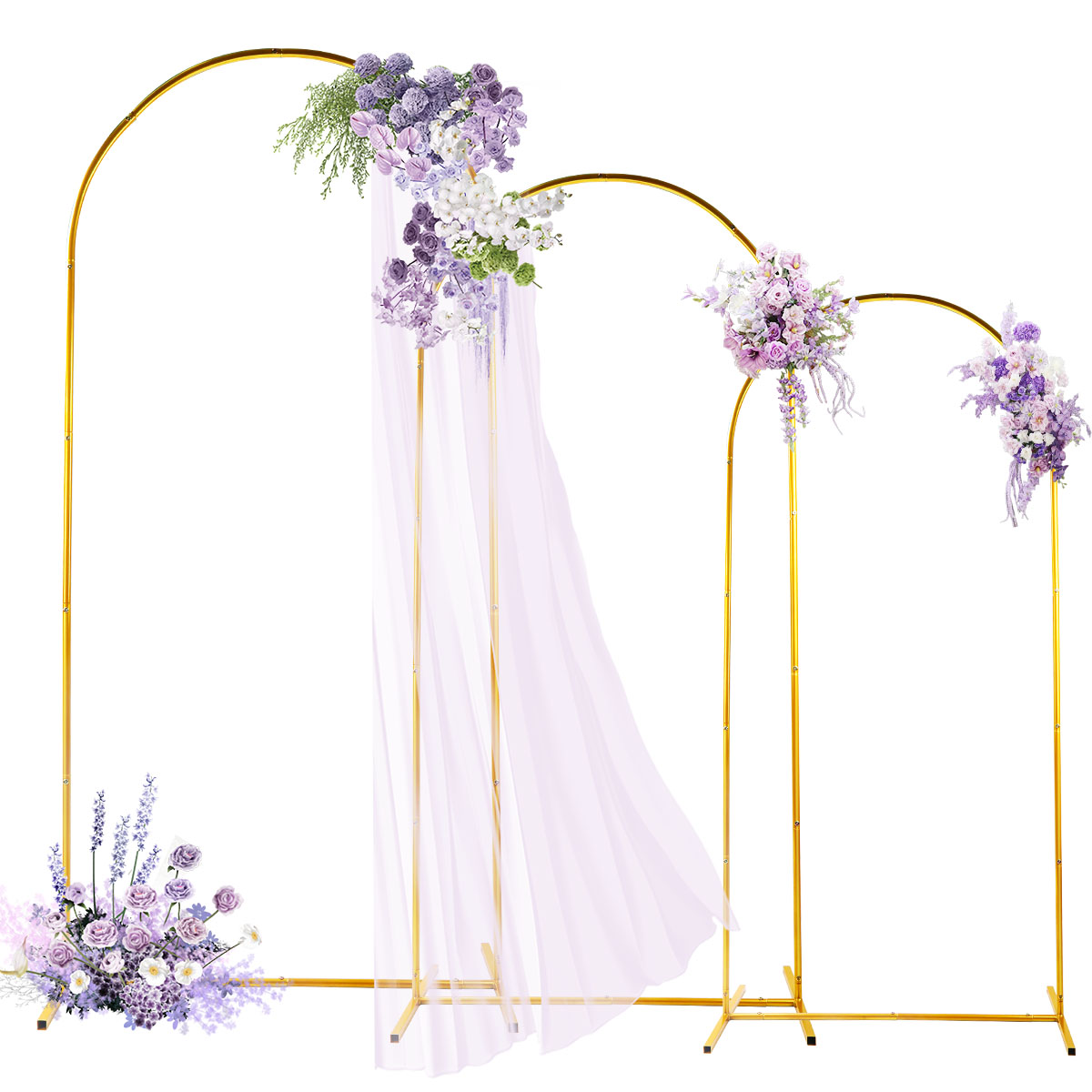 3Pack Golden Metal Arch Kits,  - Wedding Balloon Arch review and price